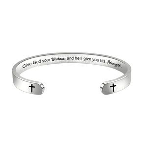 Stainless Steel Inspirational Unisex Bracelet
